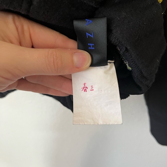 URLAZH Black Floral Embroidered Two Piece Loungewear Sweatsuit Women’s Size S - Picture 12 of 16